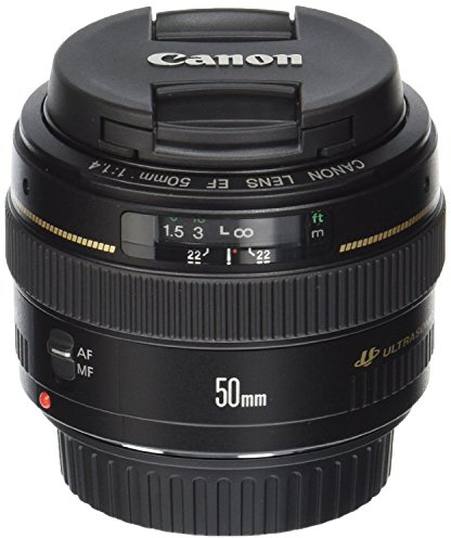 Canon EF 50mm f/1.4 USM Standard & Medium Telephoto Lens for Canon SLR Cameras - Fixed (Certified Refurbished)