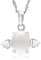 925 Sterling Silber Halskette Herz mit Sterling Silber Kette 45cm (Angel)