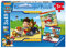 Ravensburger Kinderpuzzle - 09369 Helden mit Fell - Puzzle für Kinder ab 5 Jahren, Paw Patrol Puzzle mit 3x49 Teilen