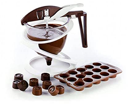 Silkomart Kit Choc COLATA Colino spatola e cocotte 25.905.99.0063, Silicone, Multicolore, 23 x 20.5 x 6 cm