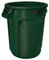 Rubbermaid Commercial Products Brute Round Container 121L - Dark Green
