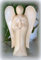 Asia-Design Schutzengel aus Holz Deko Engel Figur Holzfigur Skulptur 15cm
