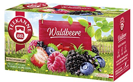 Teekanne Waldbeere 40 Beutel, 12er Pack (12 x 100 g)