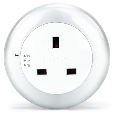 Status Dusk to Dawn Sensor Light | LED Auto Night Light Plug Through | Baby, Kids | Multi Colour UK Plug | Pink, Blue, White | SLEDCCPTNL1PK3