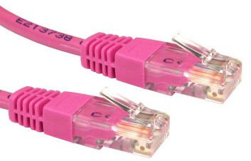 2M Ethernet Cable / CAT5E Network Lead/Pink/BY Cables 4 ALL
