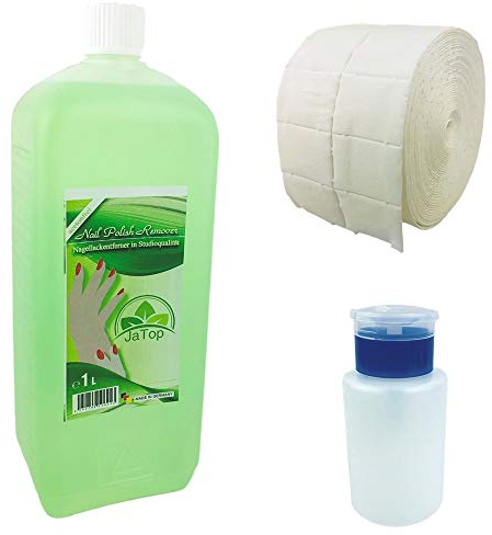 JaTop Nagellackentferner, Remover, acetonfrei, 500 Zelletten,Dispenser
