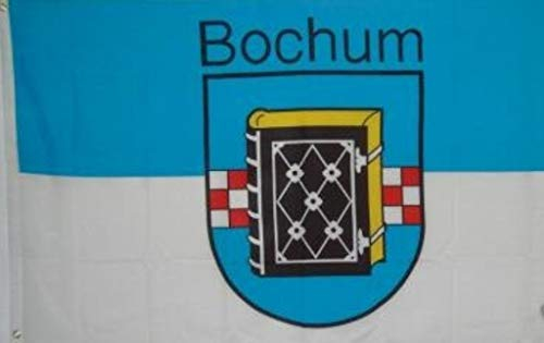 FRIP -Versand® Fahne Bochum mit Schrift Stadtflagge Grösse 1,50x0,90m Flagge