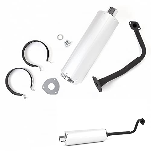 125-150cc AUSPUFF ANLAGE mehrteilig/SET - ohne Anschluss AGR für SARO SPORT AGM BENZHOU YIYING YY125T FLEX TECH HUATIAN HYOSUNG BENERO JINLUN KREIDLER ZNEN KYMCO REX RS FOSTI CHINA ROLLER GY6