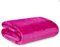 aztex Super Soft Fleece Blankets, Bed Throw, Fluffy and Warm Throws or Blankets for Beds/Sofas, Home, Bed, Travel, Car Blanket, 140 x 180cm (Snuggle Touch, Magenta)