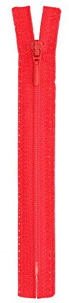 Opti S40-60-00722 Reißverschluss, 100 Prozent Polyester, 00722 Rot, 60cm