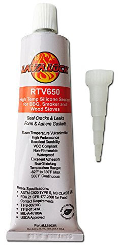 LavaLock RTV 650 F BBQ Fumeur sigillatore Hi Temp silicone adhésif 3 once (2.8 fl. Oz)