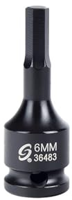 Sunex 36483 3/8-Inch Drive 6-mm Hex Impact Socket
