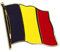 Flaggen-Pin vergoldet : Belgien