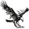 Autotattoo - Flammen Adler 004 - S - 40cm x 40cm - Auto Aufkleber