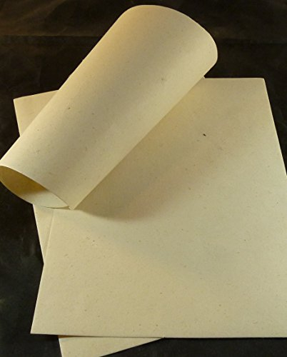 paperfreak: Hanfpapier handgeschöpft A5 Set mit 20 Bogen Schreibpapier Briefpapier Druckerpapier - hemp paper