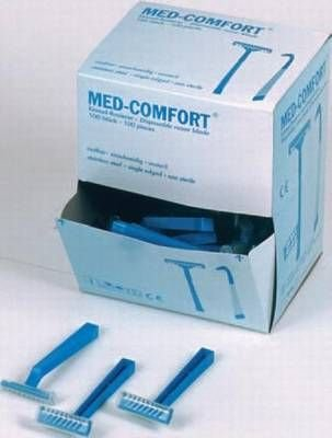Med-Comfort Einmalrasierer blau 100 Stück 1- schneidig