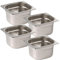 Bac Inox GN 1/6 avec Couvercle - Lot de 4 - Vogue