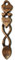 Two Hearts in One Love Spoon - Free Engraving of Names & Date on Welsh Love Spoons