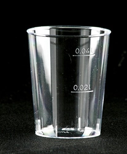 100 Einweg Schnapsgläser, 4 cl, glasklar