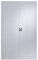 Mauser | Stahlschrank mit Flügeltüren | 4 Fachböden | Breite 1200 mm | weißaluminium | Außentiefe 600 mm