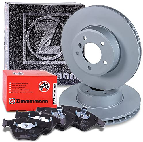 ZIMMERMANN Bremsenset Vorderachse inkl. Bremsscheiben Belüftet Ø 324 mm + Bremsbeläge vorne Kompatibel mit BMW 5er (E60), 5 Touring (E61), 6 (E63), 6 Cabriolet (E64)