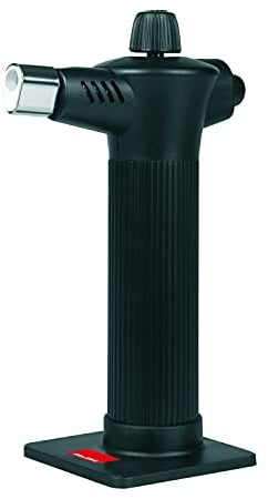 Ibili Soplete Gourmet - Acero Inoxidable-Ideal para usos culinarios-Apto para cocinar-2,80 cl, Stainless Steel, Negro/Plateado/Rojo