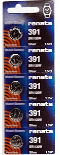 391 Renata Montre Batteries 5Pcs