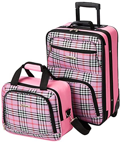 Rockland Ensemble de valises Droites Souples Tendance, Croix Rose, Taille Unique, Ensemble de valises Droites Souples Tendance