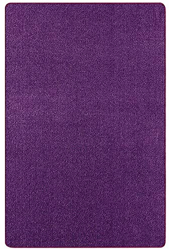 Hanse Home Nasty Teppich – Wohnzimmerteppich Flauschiger Kurzflor Einfarbig Unifarben für Esszimmer, Wohnzimmer, Kinderzimmer, Flur, Schlafzimmer, Küche – Uni Violett, 200x300cm