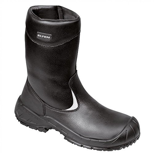 ELTEN Sicherheitsschuhe Will S3 CI, Damen und Herren, Leder, Stahlkappe, robust 42, Schwarz