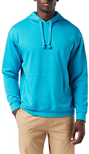 CliQue Herren Basic Kapuzenpullover, türkis, S