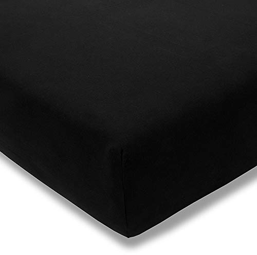 ESTELLA Spannbetttuch Feinjersey | schwarz