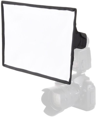 Walimex Softbox universale 30 x 20 cm per flash compatti (pieghevole, con custodia inclusa)