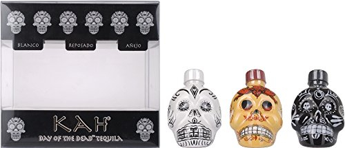 Kah Tequila Miniset mit Geschenkverpackung (3 x 0.05 l)