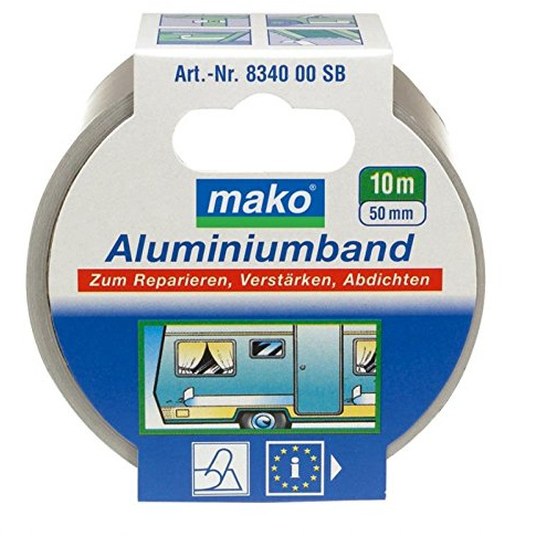 mako Aluminiumband 10 m Länge Klebeband Kleben Dichten 50 mm Breite