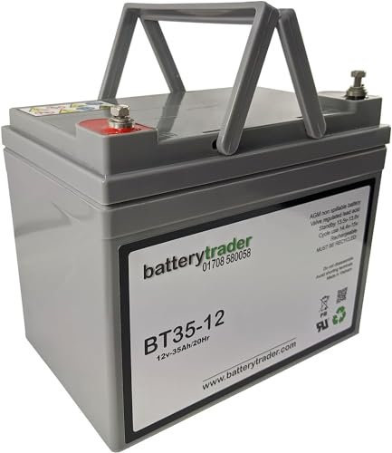 BatteryTrader® battery compatible with Lucas SLC34-12 LSLC34-12 replacement 12v sealed lead 35ah