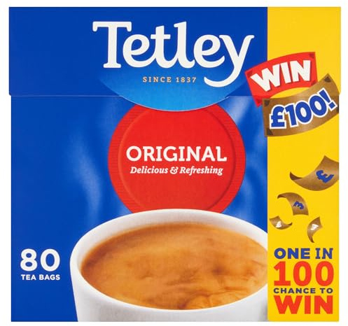 Tetley Original Tea Bags, Pack of 80