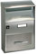 ALUBOX Außenbriefkasten 32,5x22x11 cm Mit Obendach Frontentnahme Briefkasten Format (glatt)