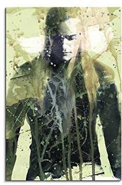 Der_Hobbit_Legolas_90x60cm Splash Art Paul Sinus Aquarell, Gemälde, Kunstbild auf Leinwand