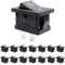 Fbapayipa 15 pezzi AC 6 a/V 10 A/V 2 Solder Lug SPST on/off mini Boat Car auto barca rotonda Rocker 2PIN interruttore a levetta SPST Snap