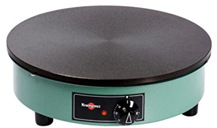 KRAMPOUZ Crêpière Électrique BILLIG - Plaque en Fonte Usinée Diamètre 35 cm - 220-240 Volts et 2500 Watts - Véritable Crêpière Traditionnelle Bretonne Familiale - Fabriquée en France - Réf CEBPA3AO-KR