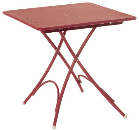 Emu 309074400N Pigalle Klapptisch 907, 76 x 76 cm, pulverbeschichteter Stahl, rot