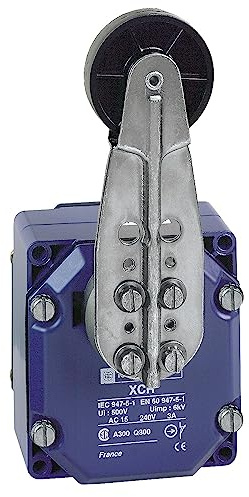Schneider XCRB15 Positionsschalterkopf, Rollenhebel Kunststoffrolle, Rückstellung, 2x 1Ö+1S