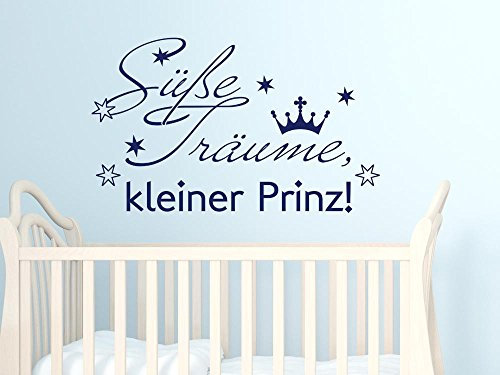 GRAZDesign Wandtattoo kleiner Prinz als Spruch für Jungen, Kinderzimmer Aufkleber