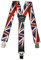 Olata Hosenträger extra starken mit 3 Clips Y-Form, Gedruckt Design - 4cm. Großbritannien A