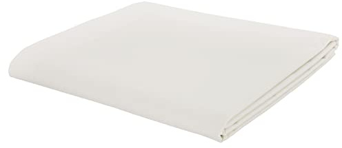 Catherine Lansfield Easy Iron Percale Combed Single Flat Sheet Cream