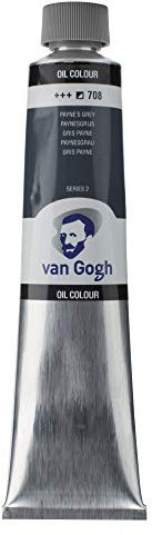 Van Gogh peinture à l'huile, tube 200ml, Gris de Payne 708