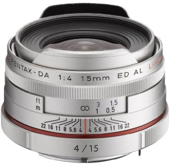 Pentax 21480 HD DA Objectif 15 mm f/4.0 Argent