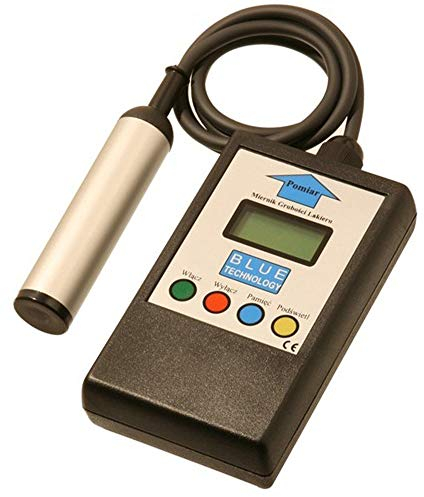Blue Technology Schichtdickenmessgerät Lackdickenmessgerät MGR-10-S-FE | Stahl Coating Thickness Gauge | Lacktester für Auto | Hergestellt in EU