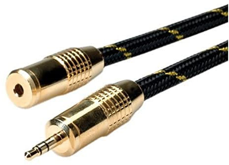 ROLINE GOLD 3,5mm Audio-Verlängerungskabel ST/BU, 5 m